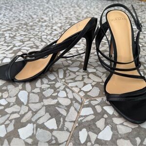 Alexandre Birman Black Strappy Heels